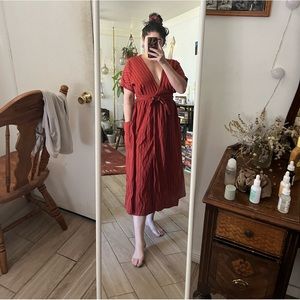 Urban Outfitters orange sun dress